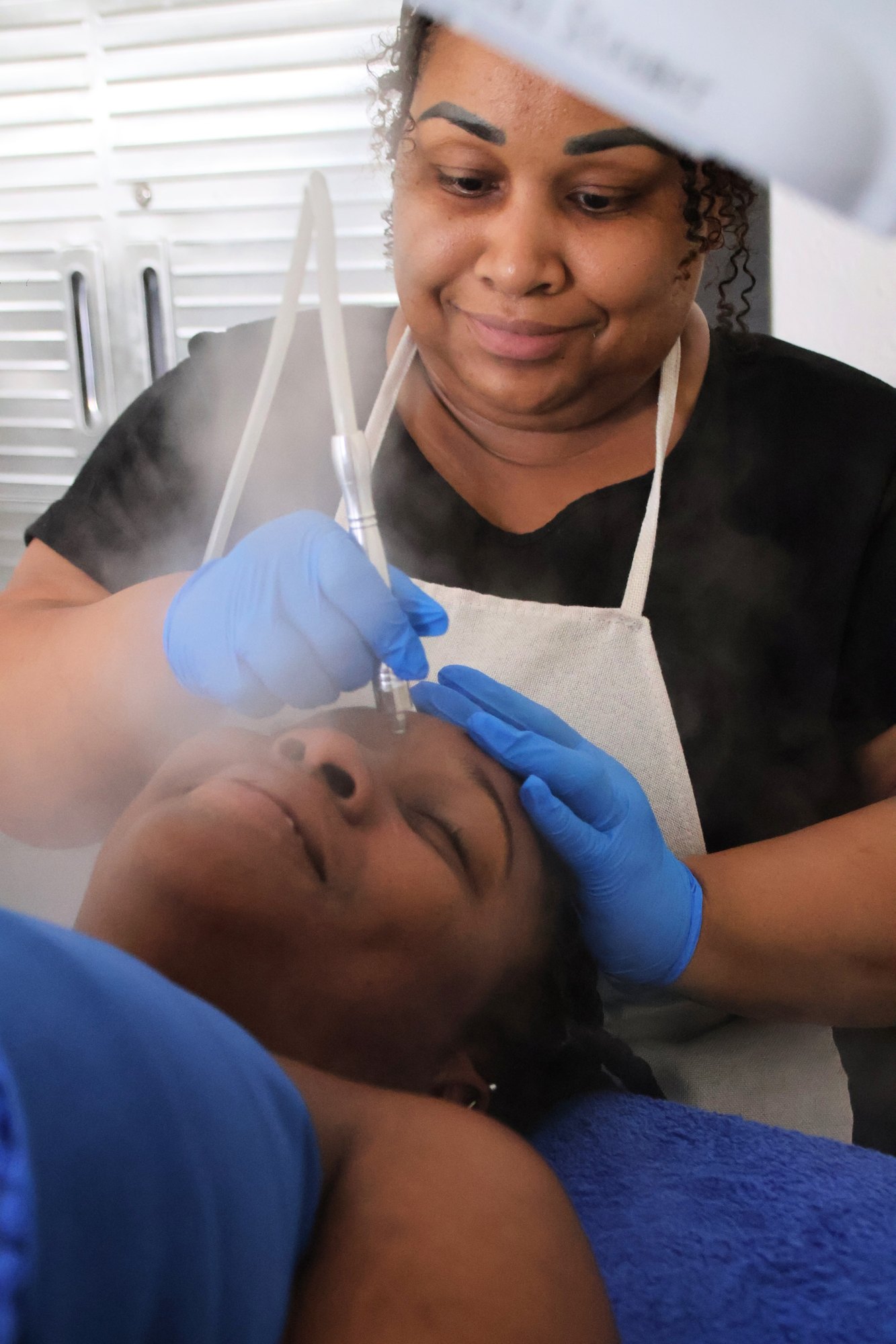 Targeted facial treatment at KiWest Spa in Bridgetown, Barbados