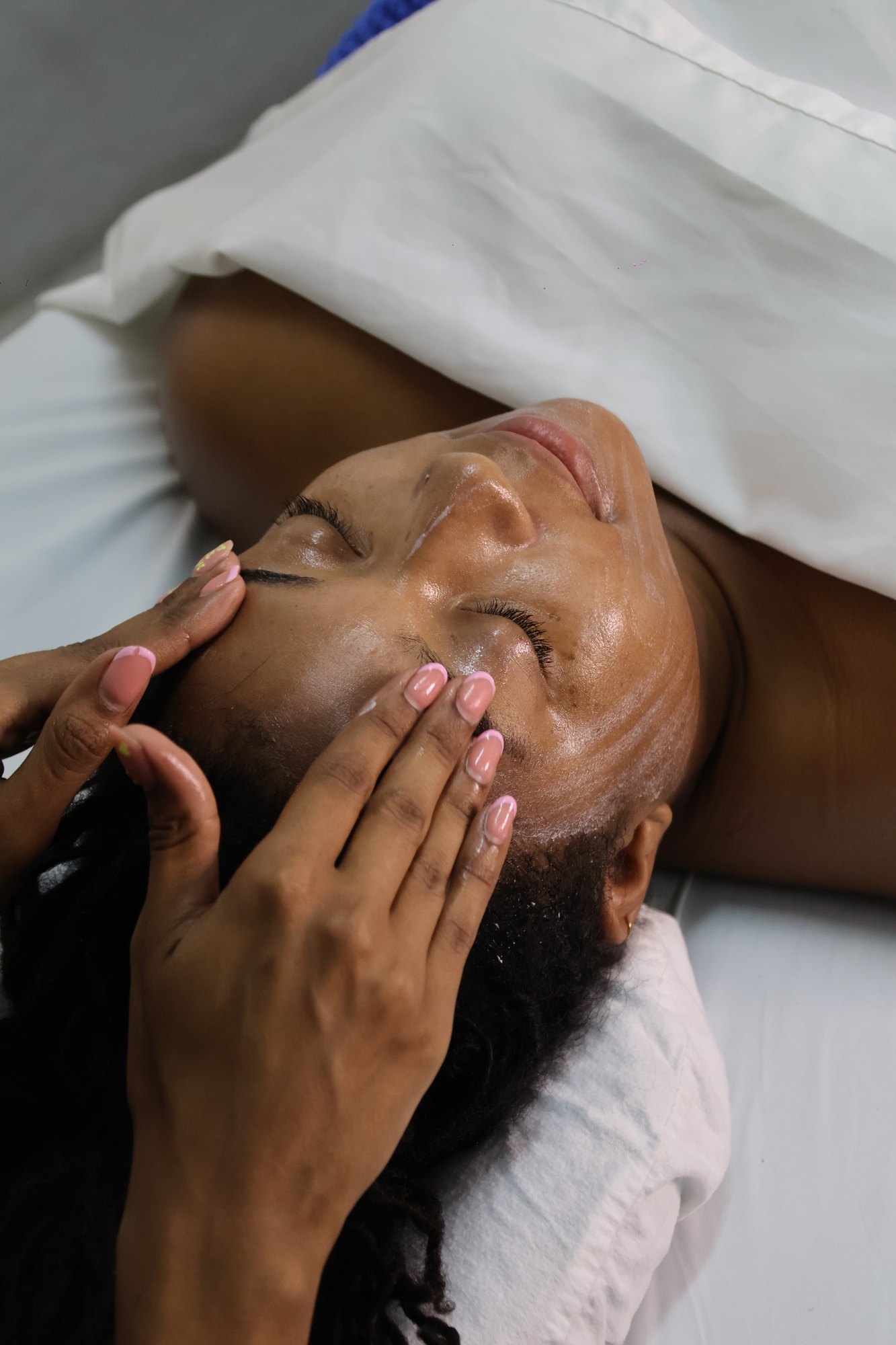 Facial massage at KiWest Spa in Bridgetown, Barbados