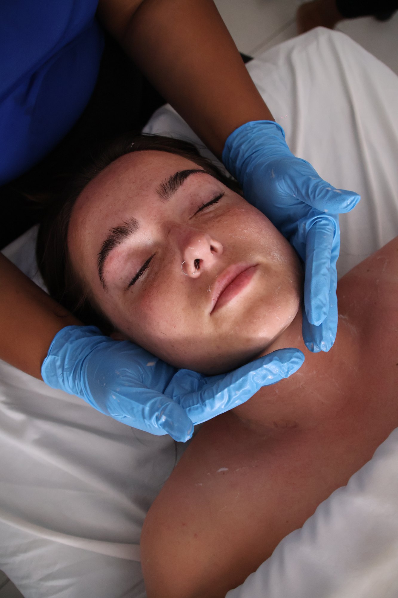 Relaxing facial treatment at KiWest Spa in Bridgetown, Barbados
