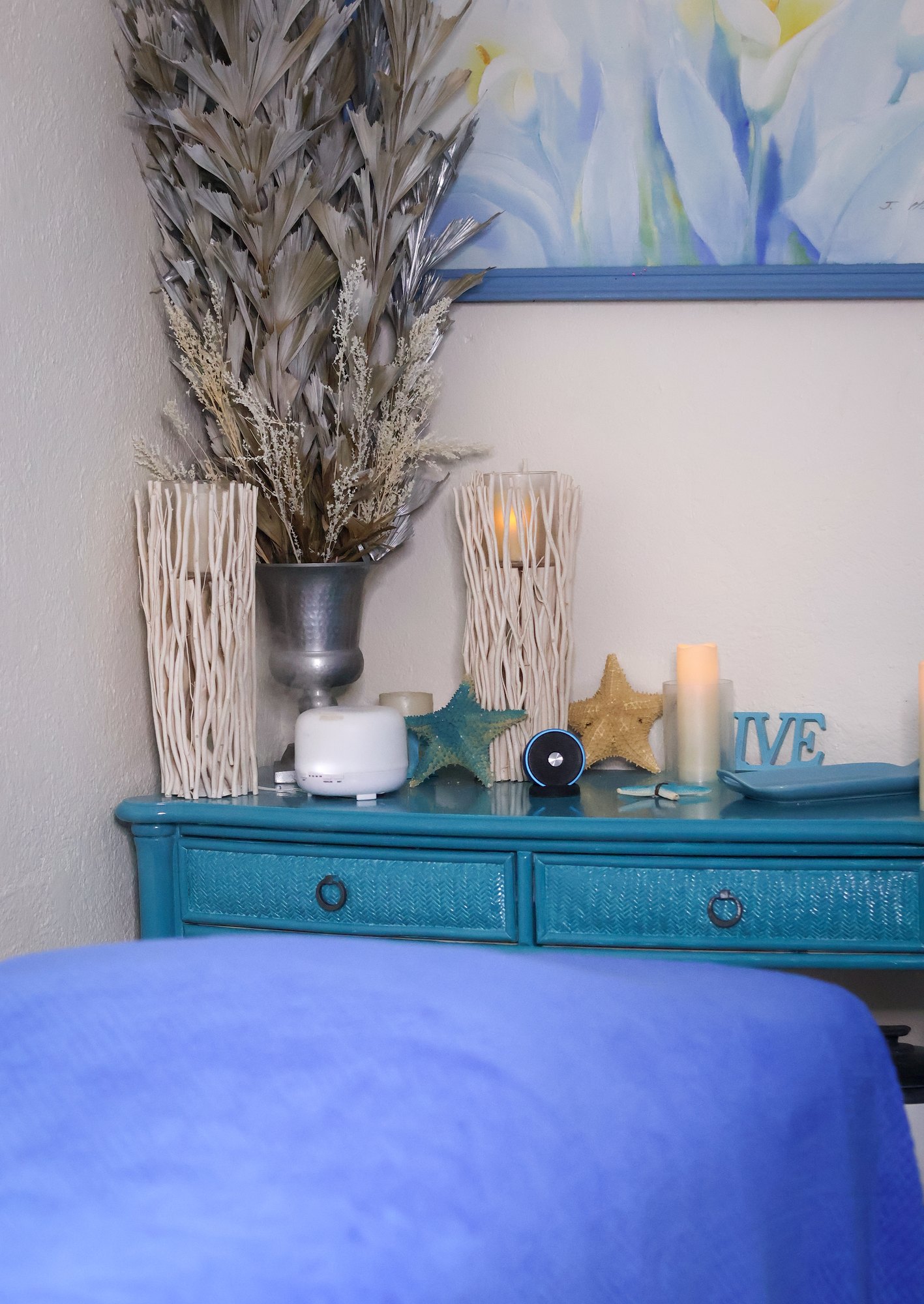 KiWest Spa treatment room in Bridgetown, Barbados